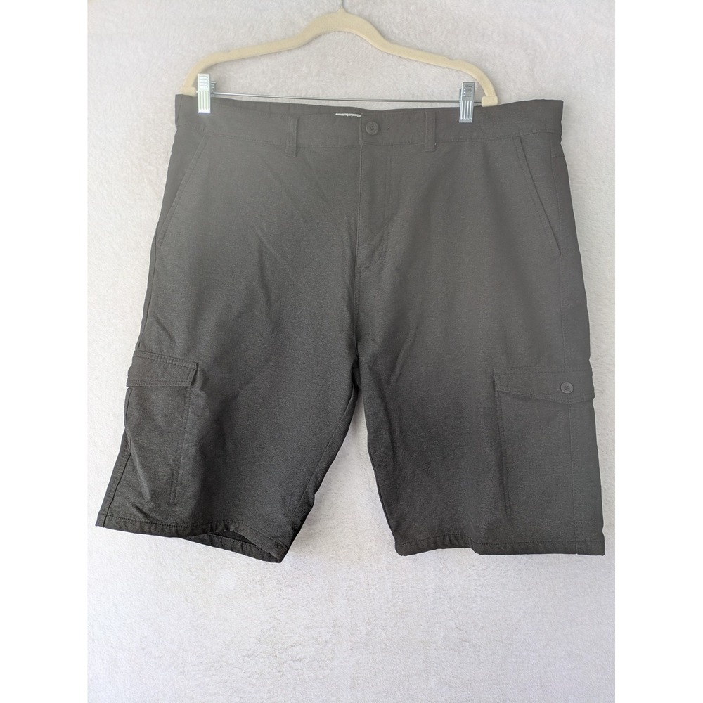 BKE Hybrid Shorts Men's 40 Black Standard Fit Cargo Stretch